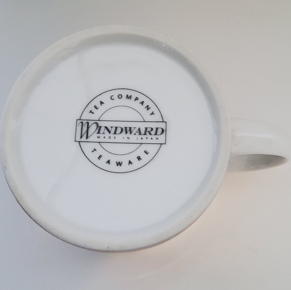 Vintage Windward ceramic floral tea cup with lid and strainer - Picture 5 of 5